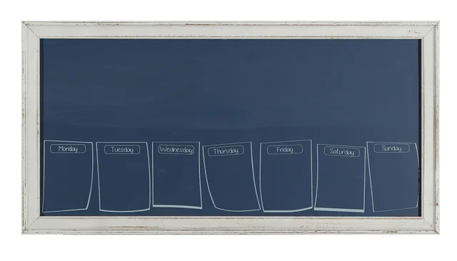 Wooden frame blue board