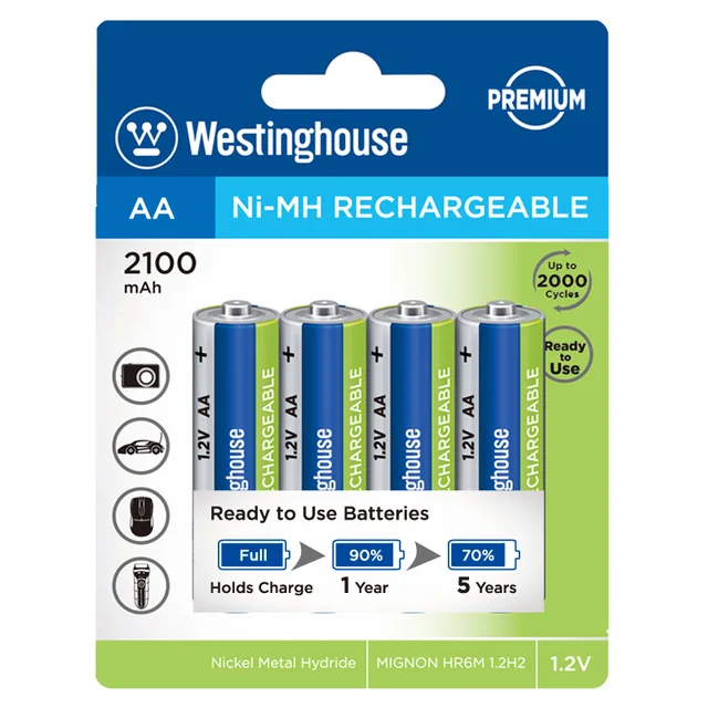 NH Rechargeable Batteries WZ-FS-NH-AA2100BP4AR