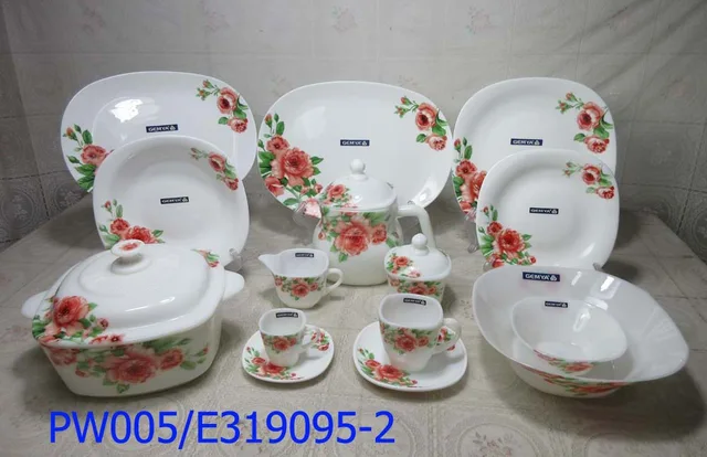 Opalware Dinner Set