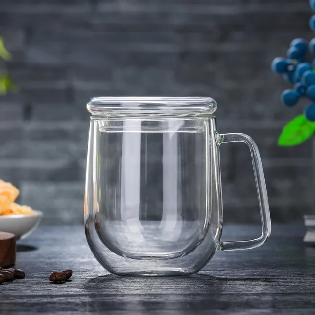 Glass coffee cup