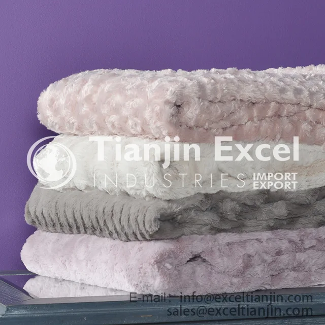 00000AA1-16 blanket, throw, bedcover - PV fur brushed