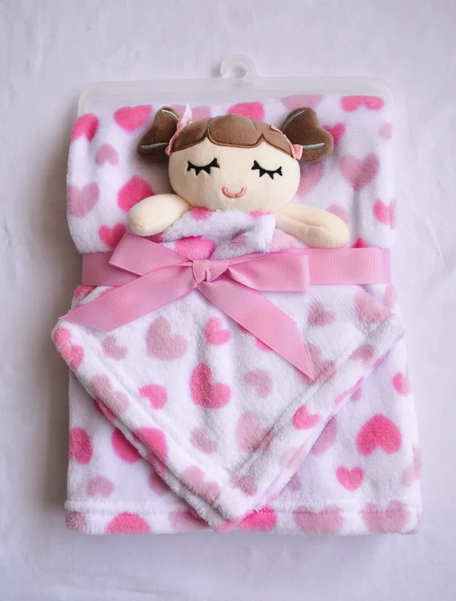 Coral fleece blanket & security blanket