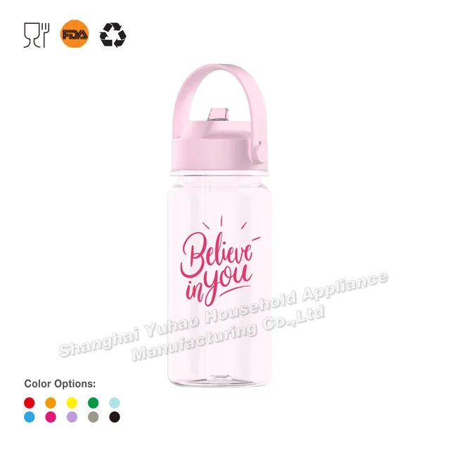 600ml Tritan Infuel Straw Plastic Water Bottle