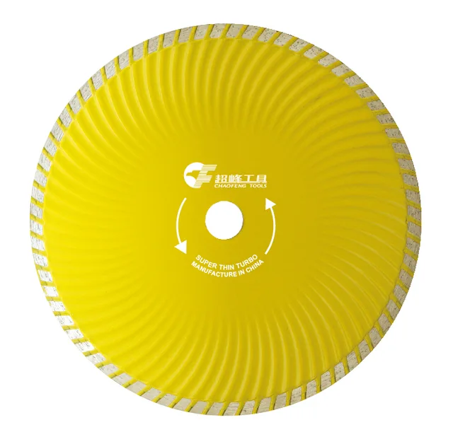 Diamond hot pressed turbo wave saw blade