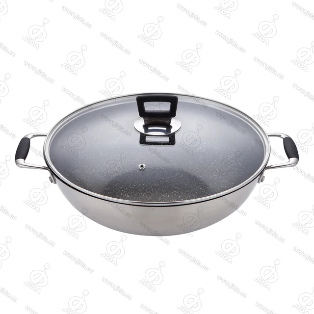 Stainless steel non-stick wok