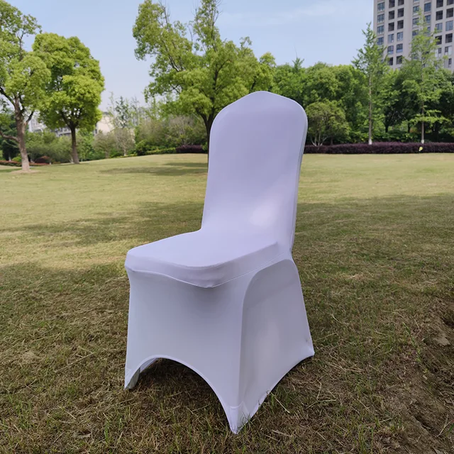 White spandex chair cover