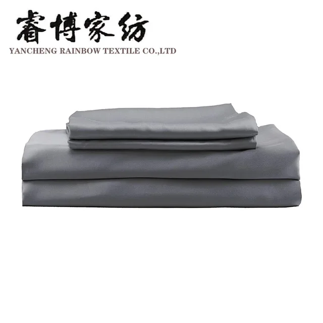 Luxury microfiber polyester 4pcs bed sheet set adult