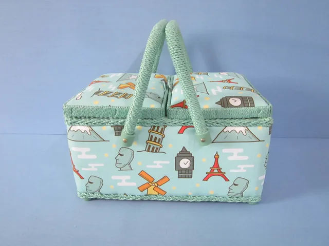 PP Cord Twin Lidded Sewing Box, with HP Tray