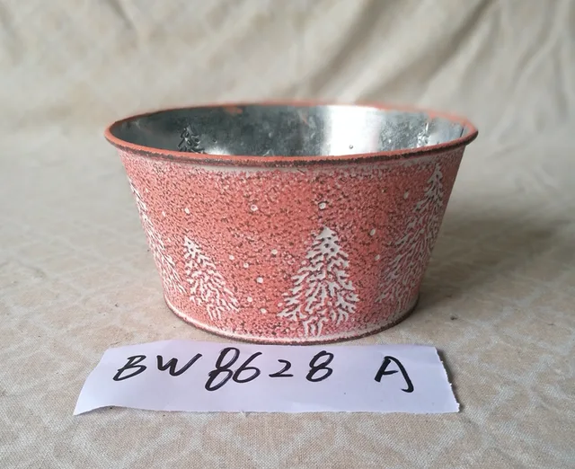 Round zinc bowl