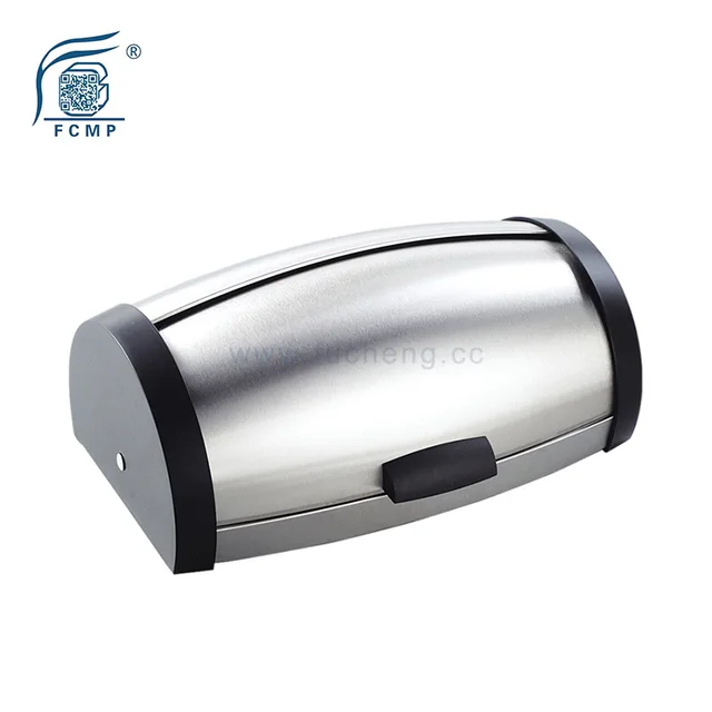 Metal stainless steel bread box