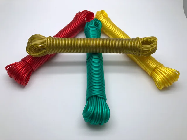PVC Clothesline, inner core with synthetic fiber or stainless steel wire