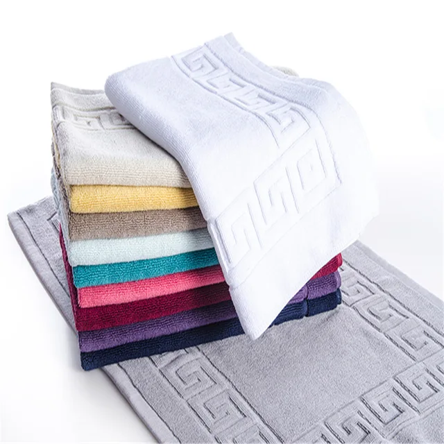 High quality hotel bath mat cotton thick floor mat