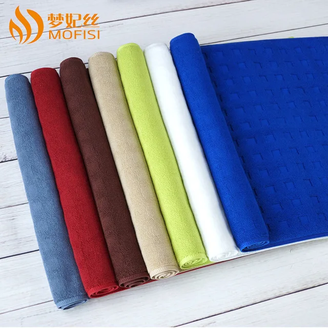 100% cotton non slip hotel bathroom jacquard bath floor mat