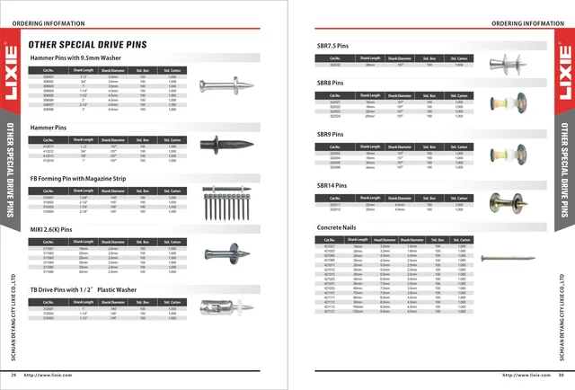 Drive pins