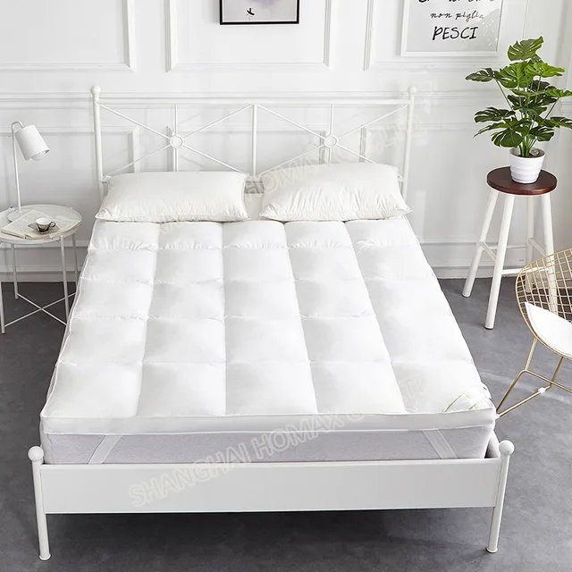 85/15 white goose feather down mattress topper