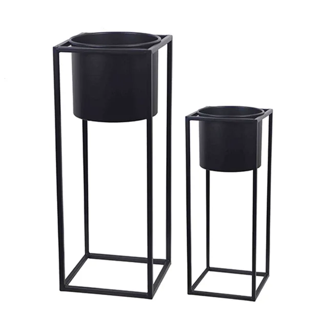 Metal Flower Pot with Stand