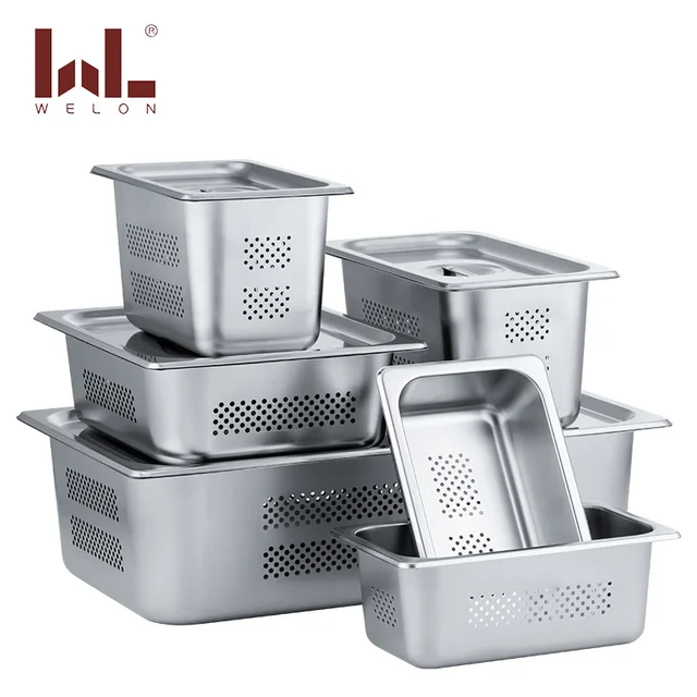 Perforated steam table pan