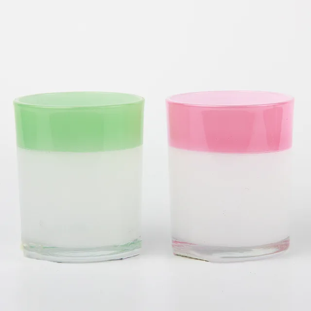 Glass candle holder