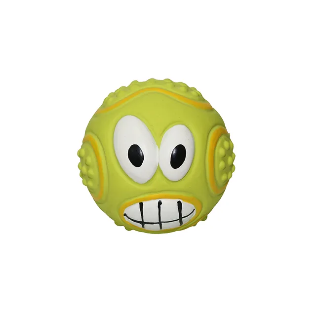7.5cm Latex Tennis Ball Natural Latex Dog Pet Toys Green