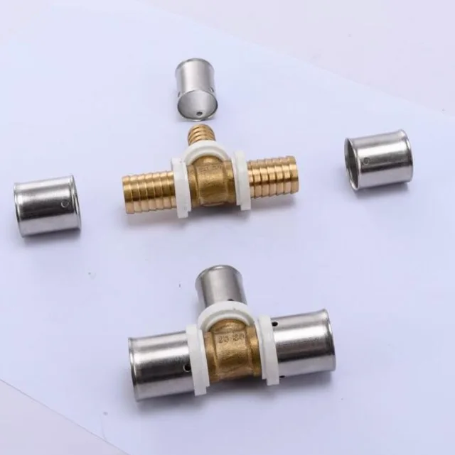 Pex Brass Press Fitting Tee