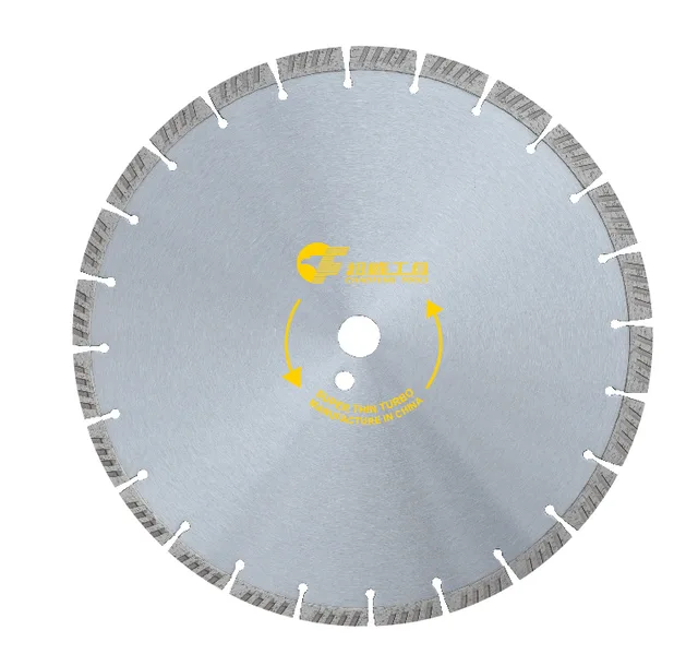 Diamond welded segmented turbo saw blade