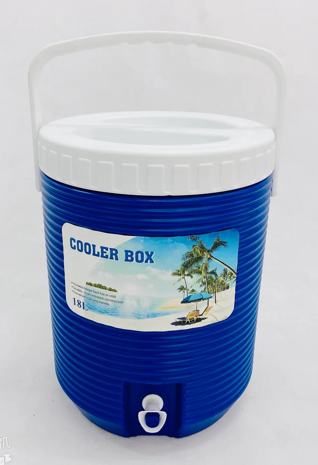 18L Plastic Ice Cooler portable Water/Coke/Wine Cooler Jug