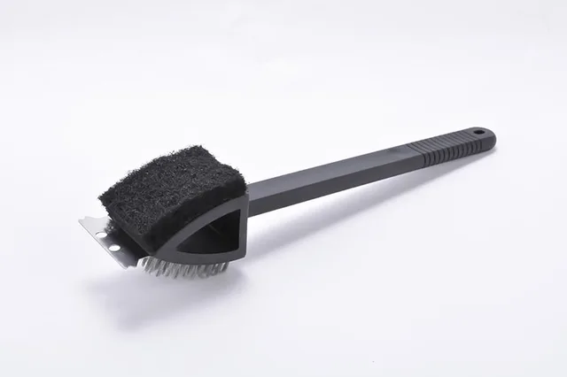 3 In 1 Bbq Grill Brush Long