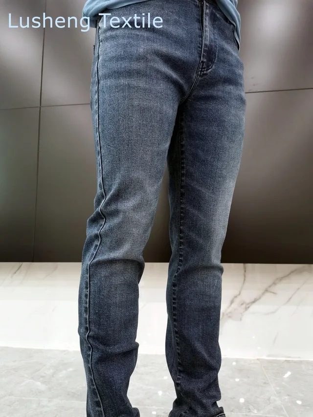 Cotton spandex woven denim fabric for Men