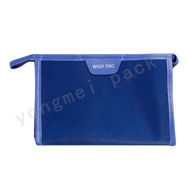 Large capacity portable waterproof leather cosmetic bag washing bag storage bag