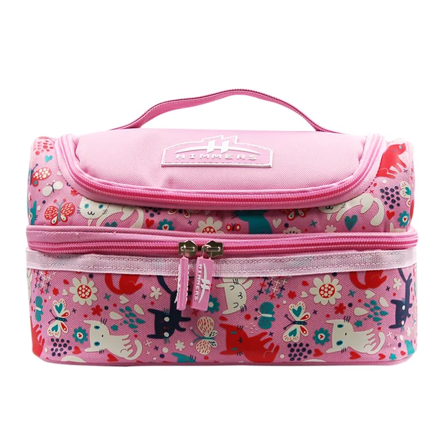 Customized Full Printing Student Two Layers Lunch Bag