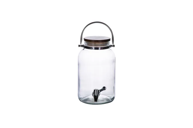 Glass beverage dispenser