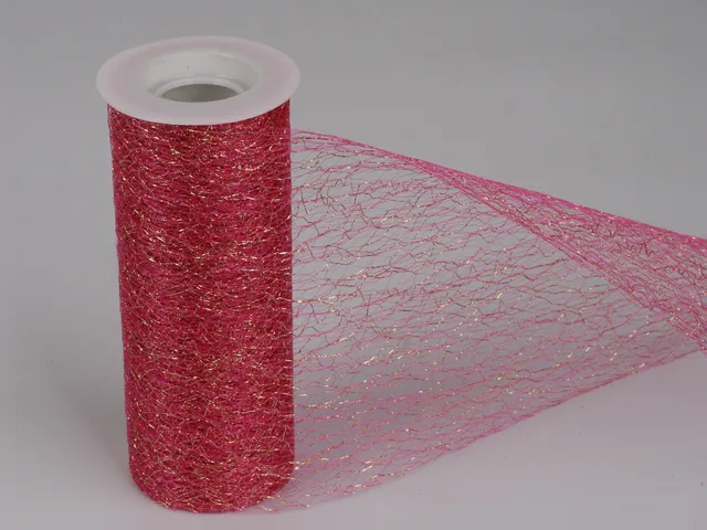 Gold and silver mesh hard mesh thick mesh DIY decorative mesh for Christmas flower packaging