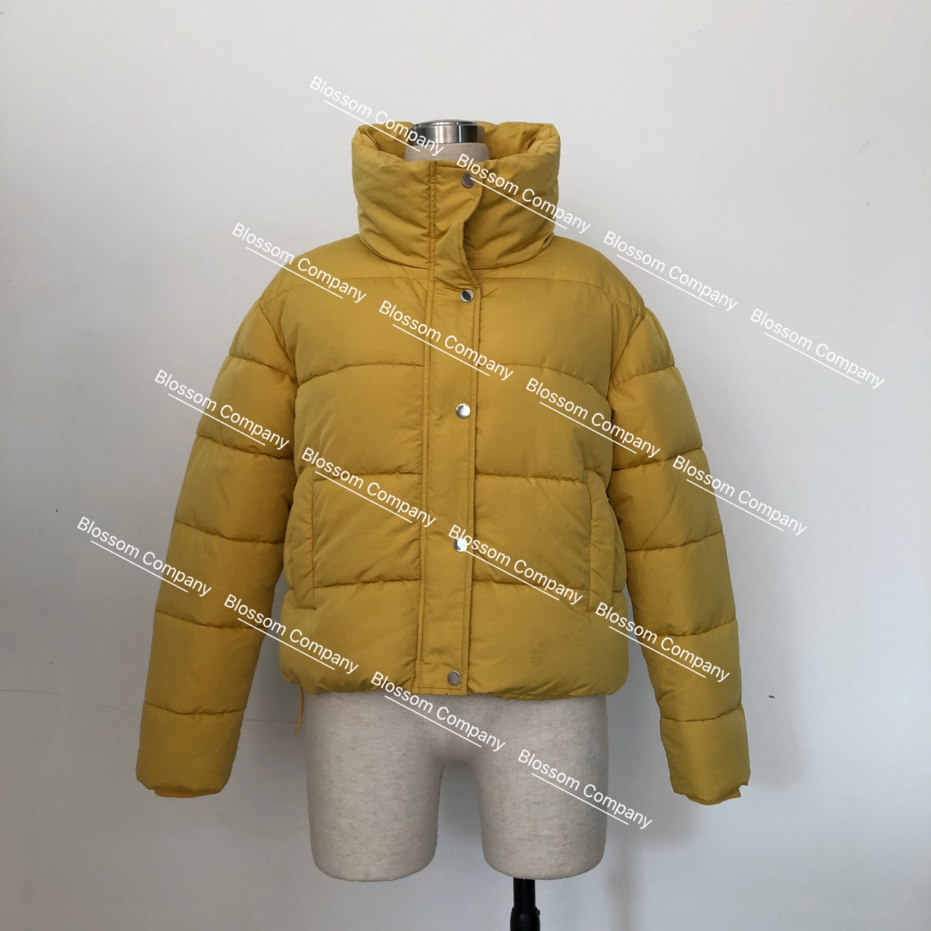 Women winter jacket puffer high collar jacket warm dowm jackets