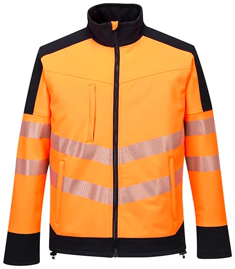 High visiblity softshell jacket