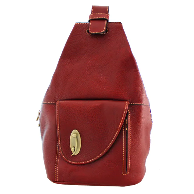 Genuine leather backpack