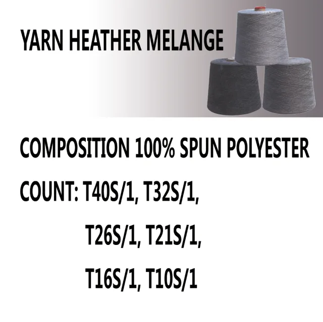 Spun Polyester Melange Yarn