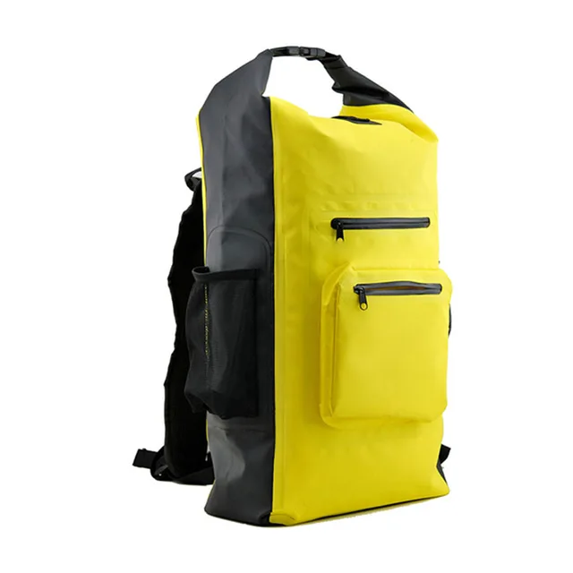 Dry backpack waterproof zip barrel floating ocean pack dry bag