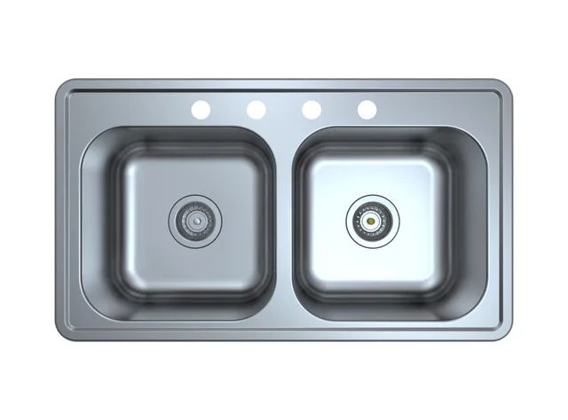 Stainless Steel Drop-in Equal Bowl Sink