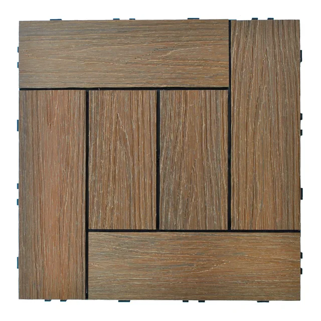 Teak Co-extrusion WPC DIY tile