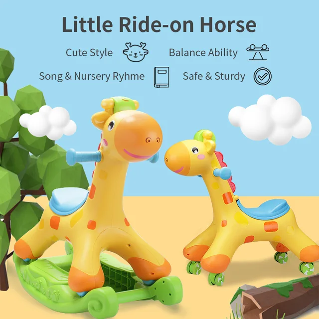 Rocker & Scoot Giraffe 2 in 1