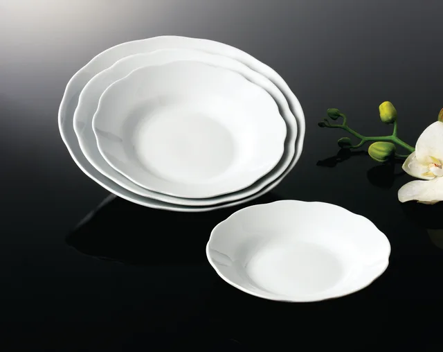 Cut Round Soup Plate