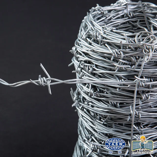 GALVANIZED BARBED WIRE 1.7mmx1.7mm DOUBLE STAND