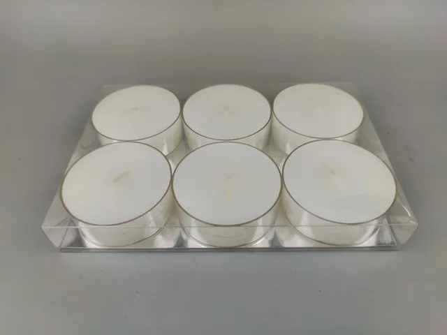S/6 jumbo tealights in PC cup