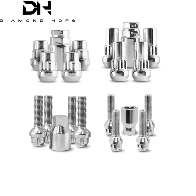Colorful auto wheel lug nuts bolts locks