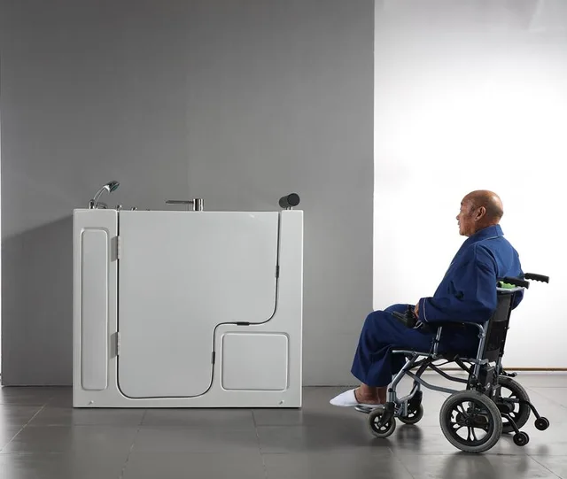 WOMA CUPC Safety deep soaking massage sitting bathtub walk in tub for old people and disabled