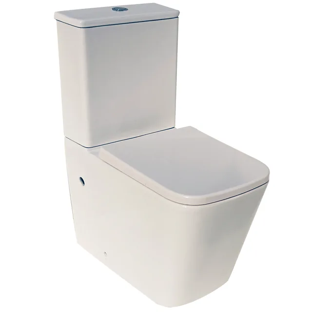 Rimless two piece toilet