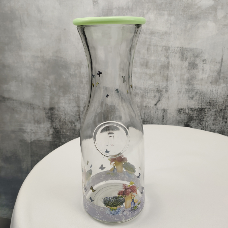 Glass water bottle