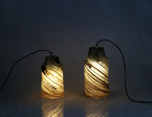 Handmade glass lamp