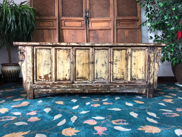 Antique wooden Chinese 4 doors cabinet /wooden furniture/ antique furniture / solid furniture/ elm furniture/living room funiture/bedroom furniture/dining room furniture/buffet