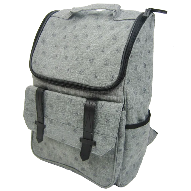 Melange flap backpack